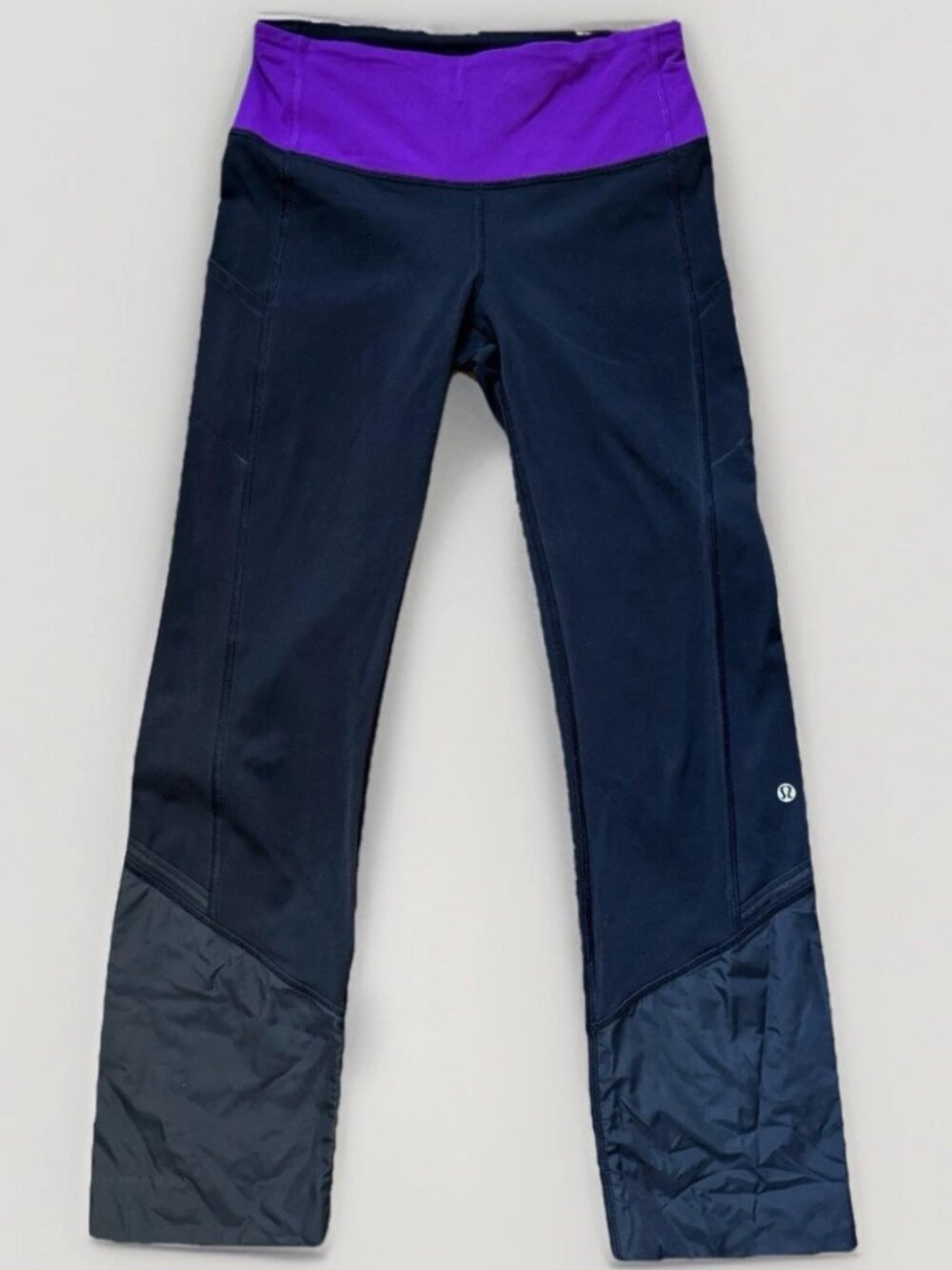 Lululemon Pants Womens 6 Black Clear as Mud Running Wind Resistant Yoga Leggings